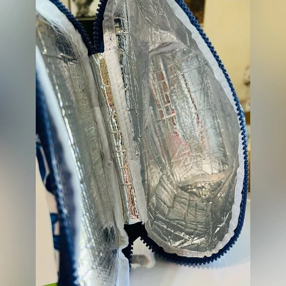 kate spade Blue Peacock Floral Lunch Bag New with Tags - Picture 4 of 4